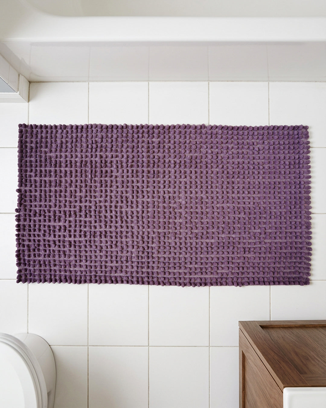 Su Emici Dekoratif Lila Banyo Paspası 60x100 No:15