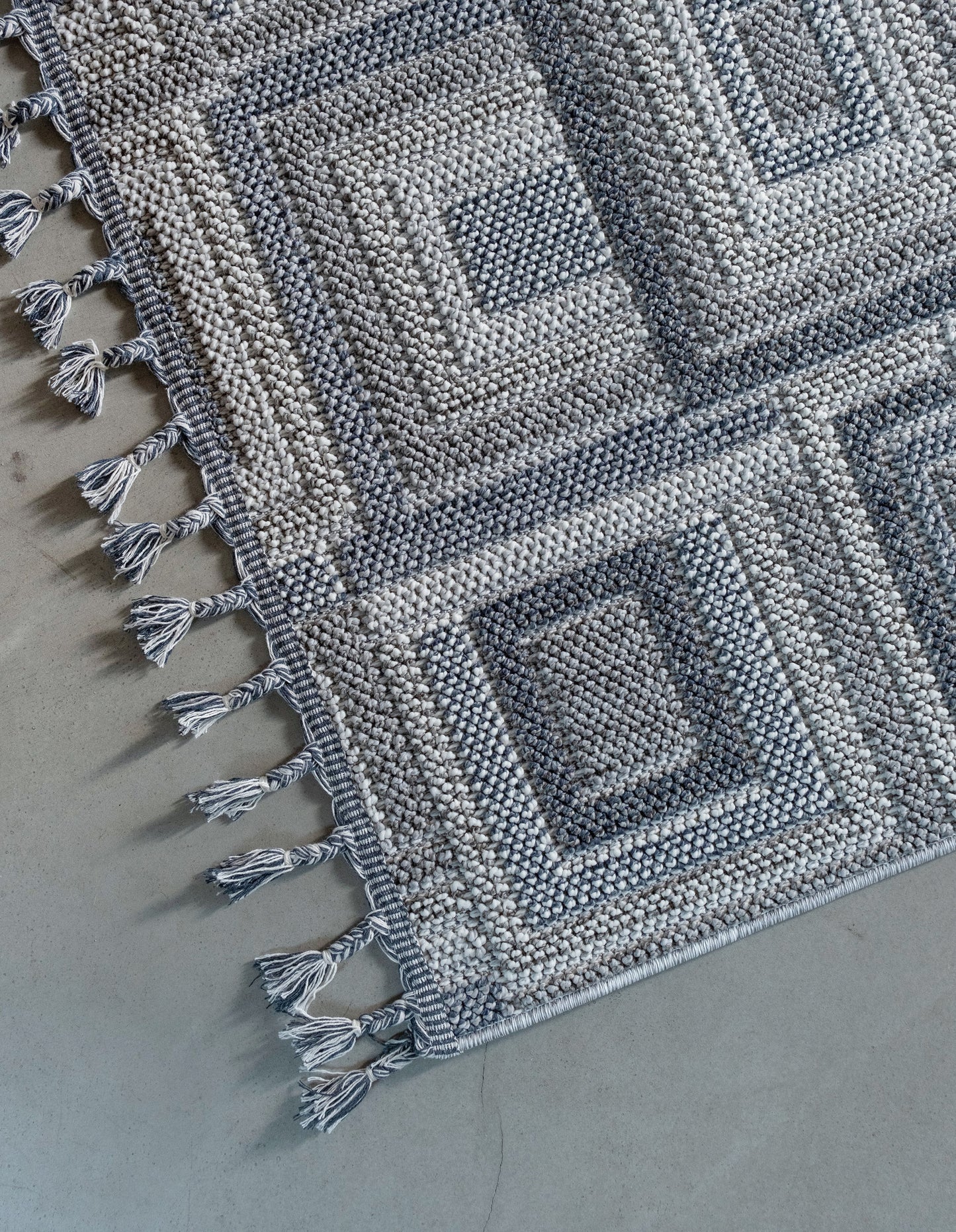 Cable Yüksek Kalite Sık Dokulu Silinebilir Bukle - Gri Lacivert Favor