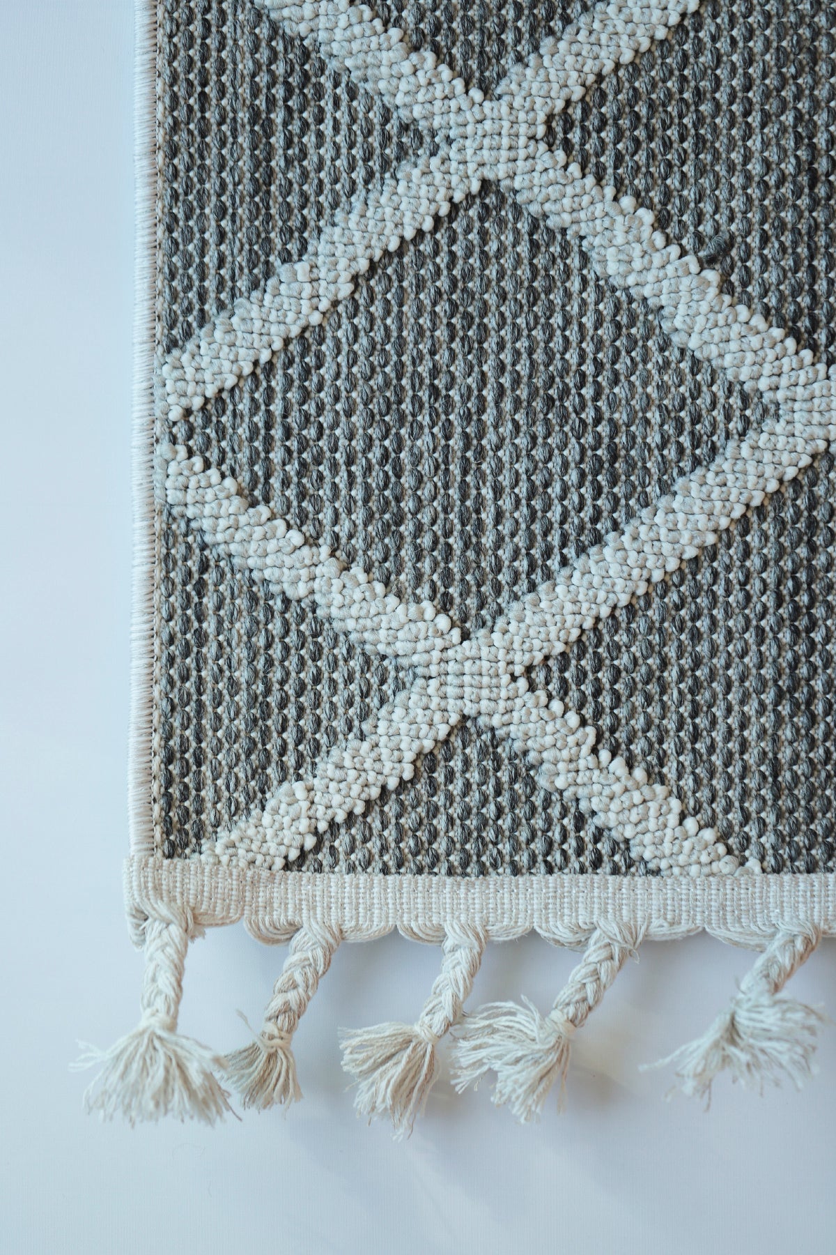 Cable Yüksek Kalite Sık Dokulu Silinebilir Bukle - Modern Gri