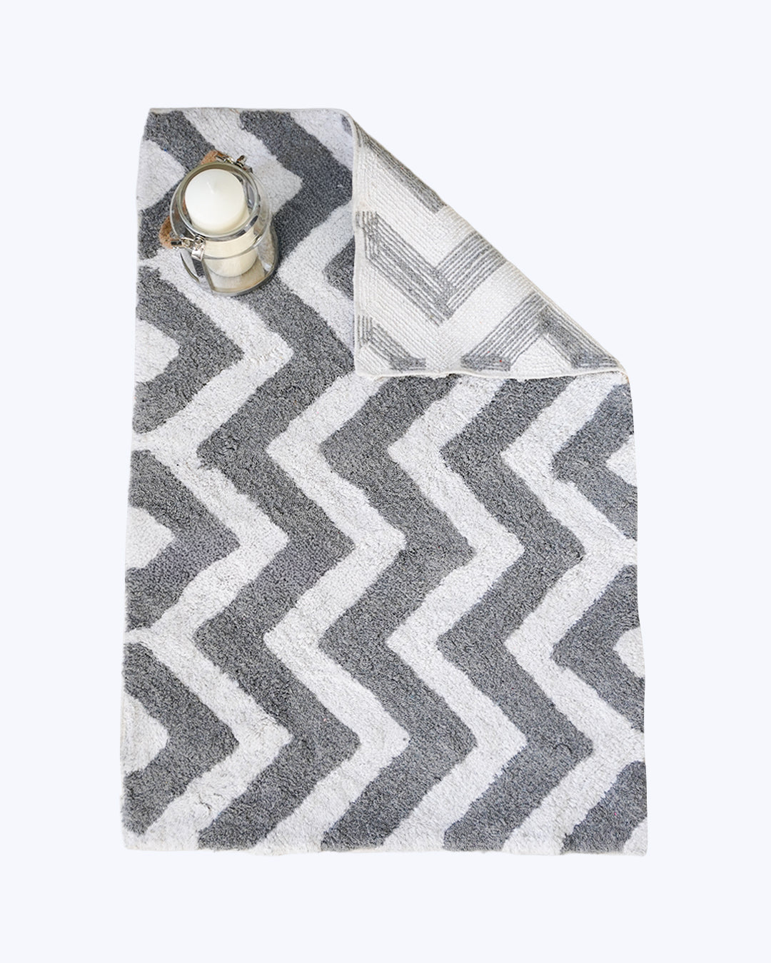 Su Emici Dekoratif Banyo Paspası Zigzag 60x90 No:11