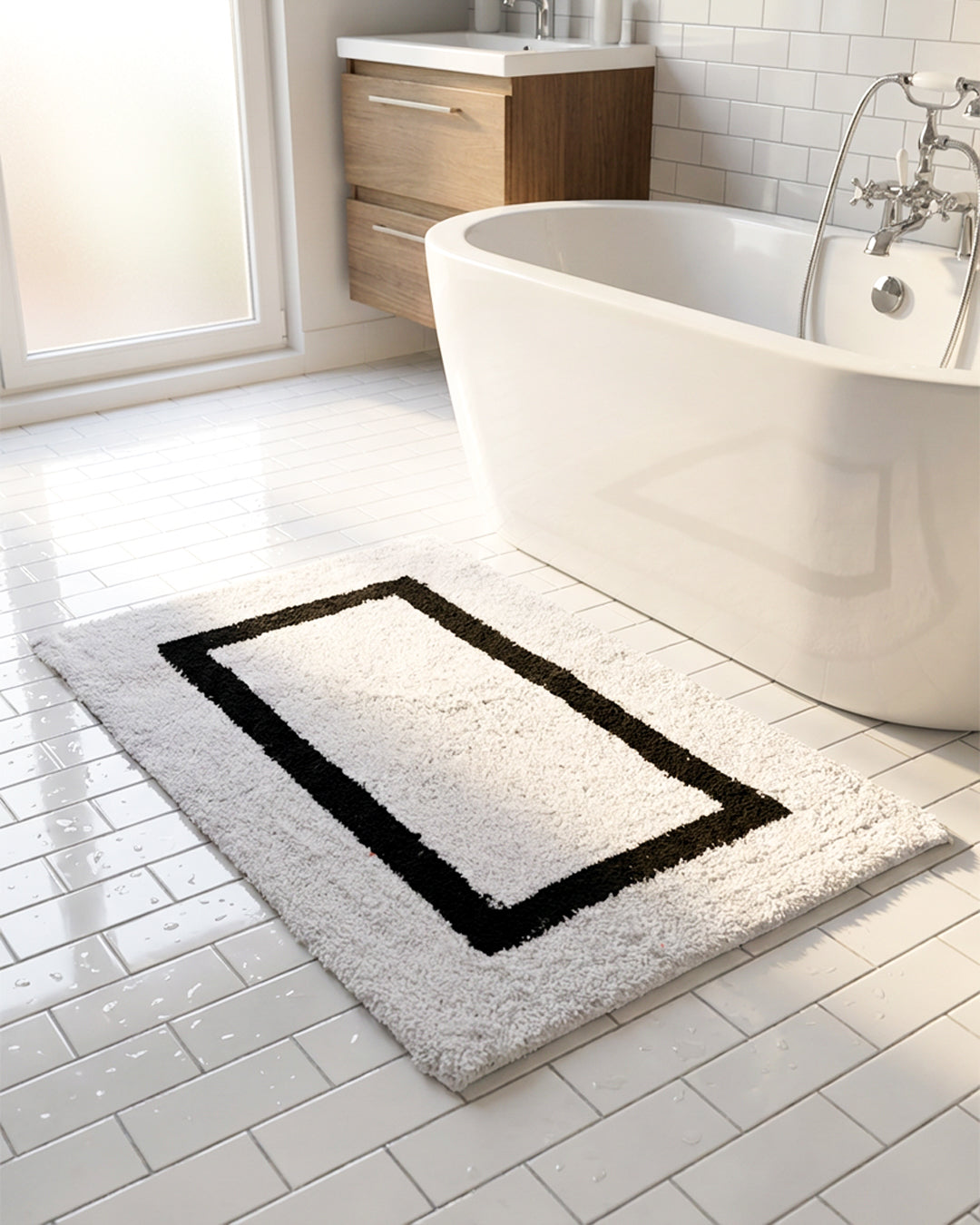 Su Emici Dekoratif Banyo Paspası No:18