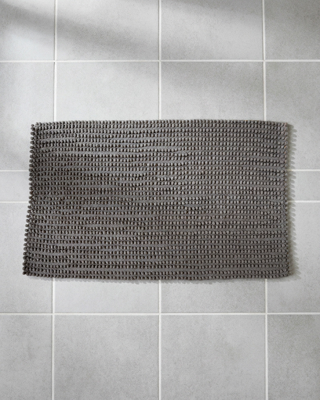 Su Emici Dekoratif Gri Banyo Paspası 60x100 No:14