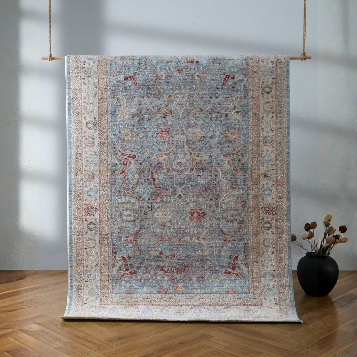 Revolte Mavi Vintage Halı