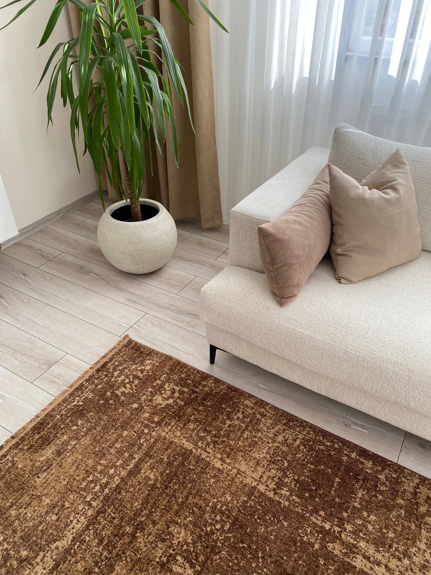 Bakır Ton İşleme Vintage Halı