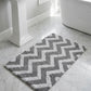 Su Emici Dekoratif Banyo Paspası Zigzag 60x90 No:11