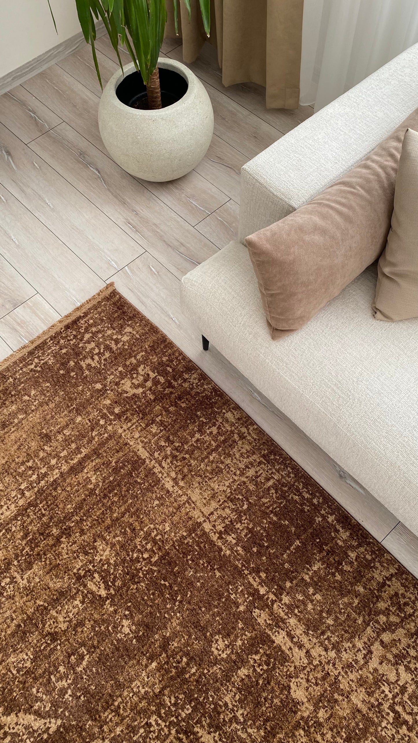 Bakır Ton İşleme Vintage Halı