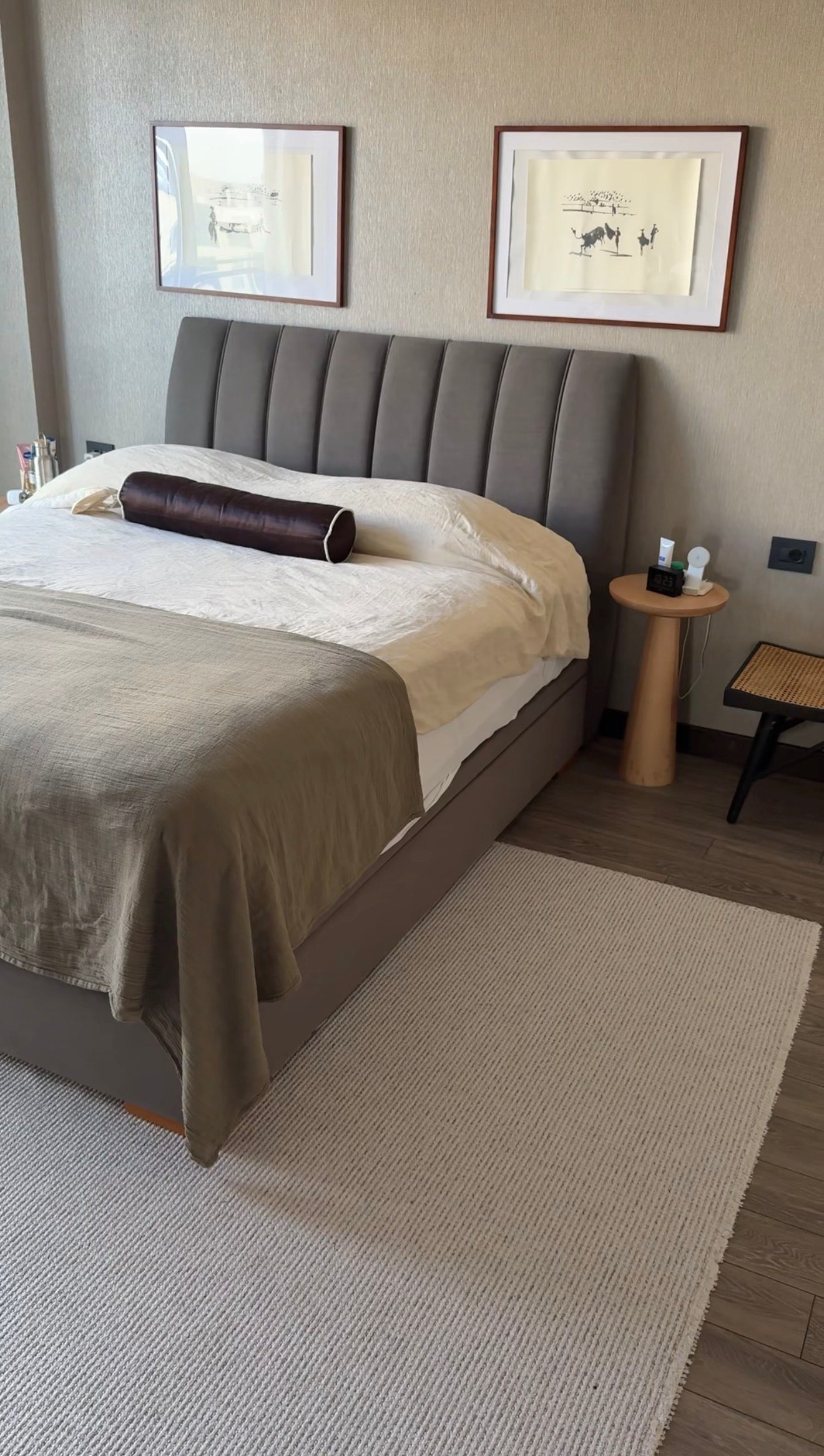 Carpetde Halı Nautre Doğal Antibakteriyel Pamuk Bej Renk Dokuma Halı