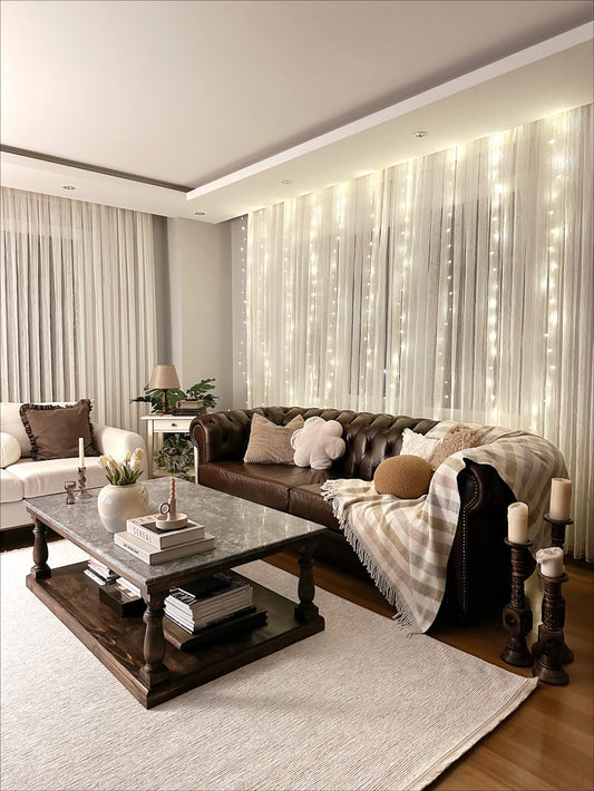 Carpetde Halı Nautre Doğal Antibakteriyel Pamuk Bej Renk Dokuma Halı