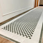 Carpetde Makinede yıkanabilir Louper Serisi Koyu Yeşil Dama Modern Desen